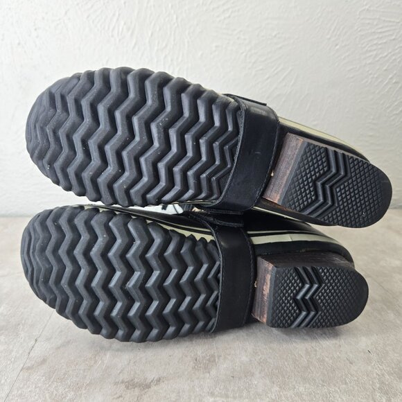 Sorel Knee High Winter Boot 9.5 Black Outdoor Snow Gorpcore Moto Utility Lace Up - Picture 7 of 14